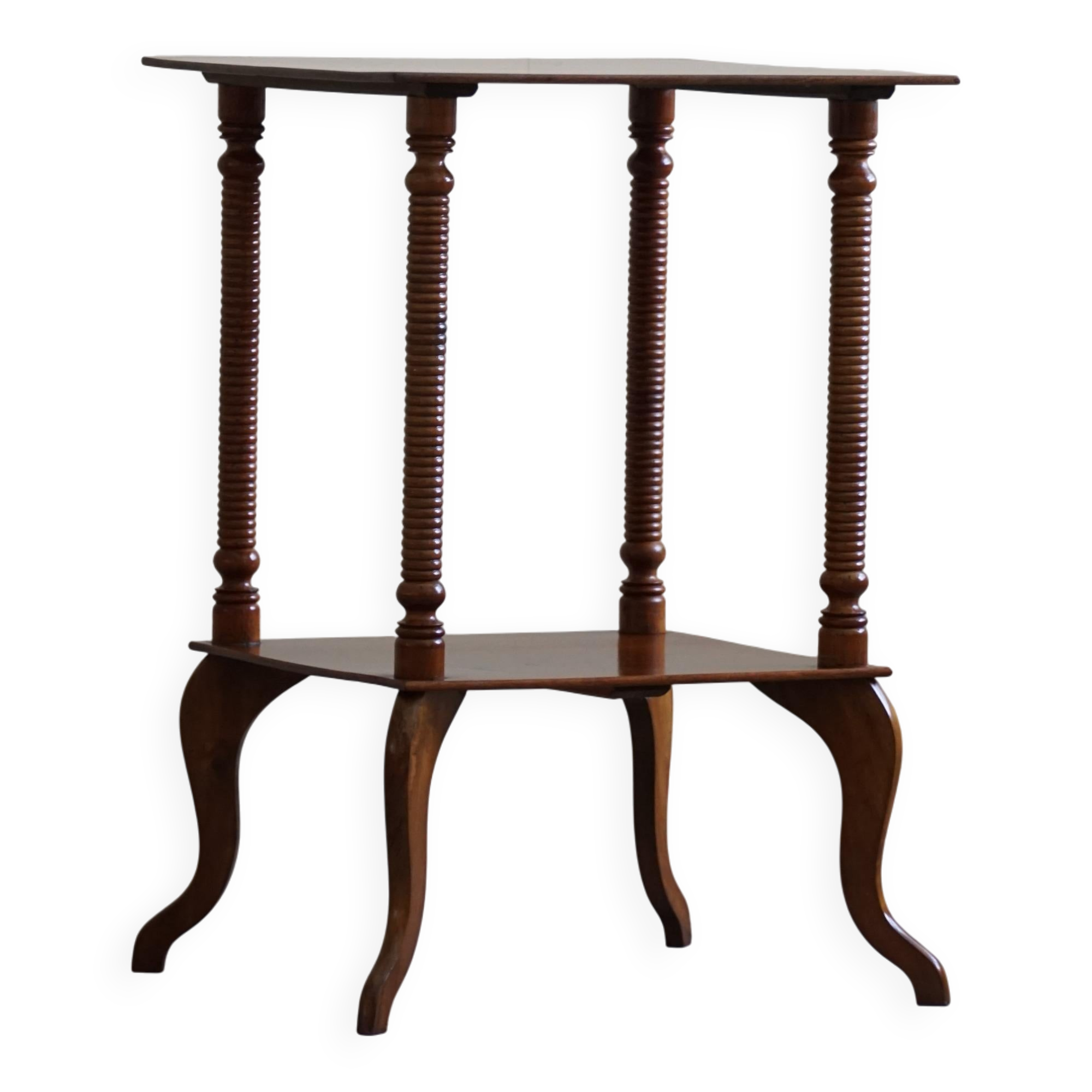 Danish side table / Pedestal with finely carved legs, early 20th century