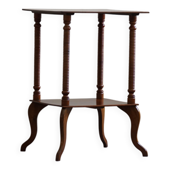 Danish side table / Pedestal with finely carved legs, early 20th century