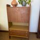 Secrétaire vintage compact placage acajou
