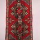Small Vintage Turkish Rug 90x51 cm, Short Runner, Tribal, Shabby Chic