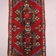 Small Vintage Turkish Rug 90x51 cm, Short Runner, Tribal, Shabby Chic