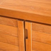 Vintage sideboard in elm wood. Edition by Simat. France 1970s.
