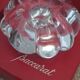 Pair of Baccarat crystal candlesticks, flower/rose model — new condition