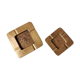 Set of 2 brass ashtrays of vintage design, 80s