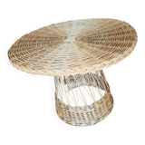 Vintage wicker coffee table