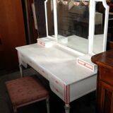 Old dressing table 1900 mirror 3 shutters