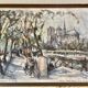 Lithographie ancienne Marius Girard Notre-Dame