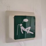 Interchangeable vintage wall lamp Ikea model Skugga