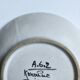 Vintage hollow plate Keraluc Quimper France G6 floral decoration bo