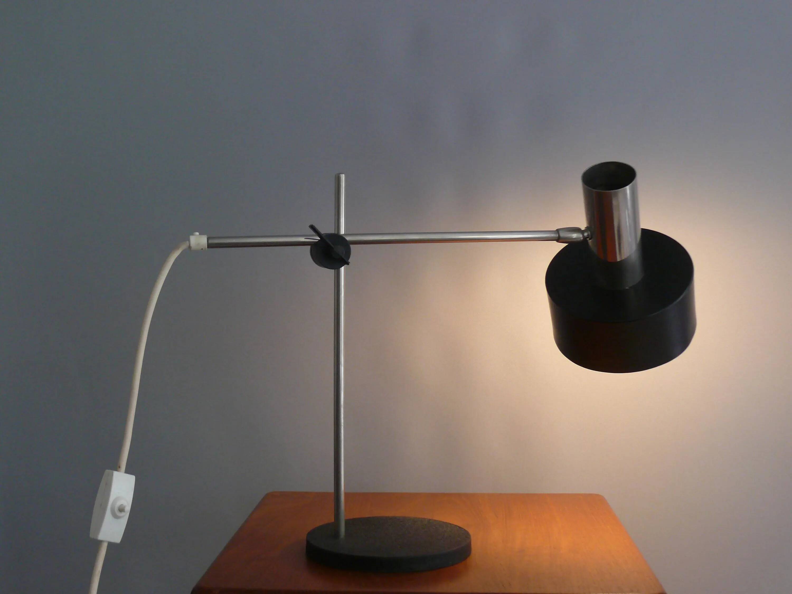 Leclaire & Schäfer Table Lamps, original 1960s, vintage, mid century