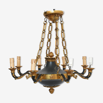 Lustre de style Empire en bronze