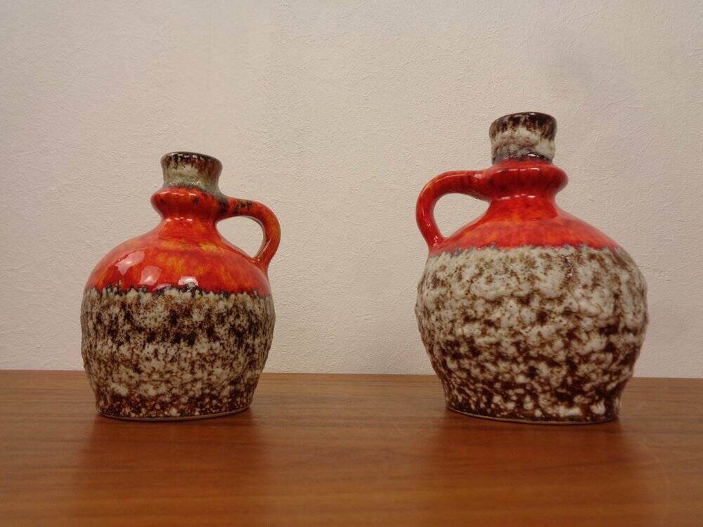 Fat Lava ceramic vases from Jopeko, 1970s, set of 2.