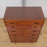 Commode en teck de style Mid-Century, Danemark, années 1960