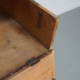 Antique German pine shop cabinet, early 20th century