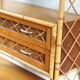 Vintage rattan bookcase Louis Sognot 60s