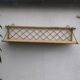 Vintage rattan wall shelf