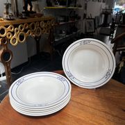 6 assiettes à soupe 1940/50