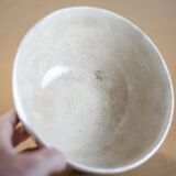 Antique bowl, large Lufapo Massarelos ceramic bowl, breakfast bowl, art deco