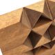 Minimalist and geometric wooden sculpture, 1970s.