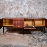 Rosewood sideboard 816 by Alain Richard for Meubles TV, France, 1960