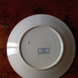 6 flat plates Sarreguemines Utzschneider & Cie model Royat