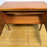 Mid-Century Retro Vintage Teak Sideboard by Nathan 1960s    Square Design •