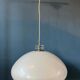 Mushroom pendant - Space Age white light fixture
