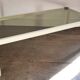 Coffee table in lacquered metal and Italian smoked glass Romeo Rega