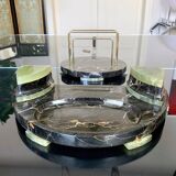 Inkwell Holder Mail Buffer Ashtray - Art Deco - Onyx Marble - Office
