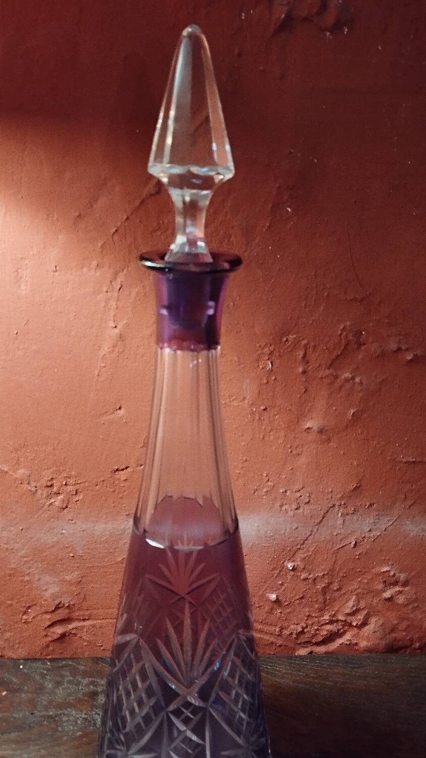 Bohemian crystal carafe