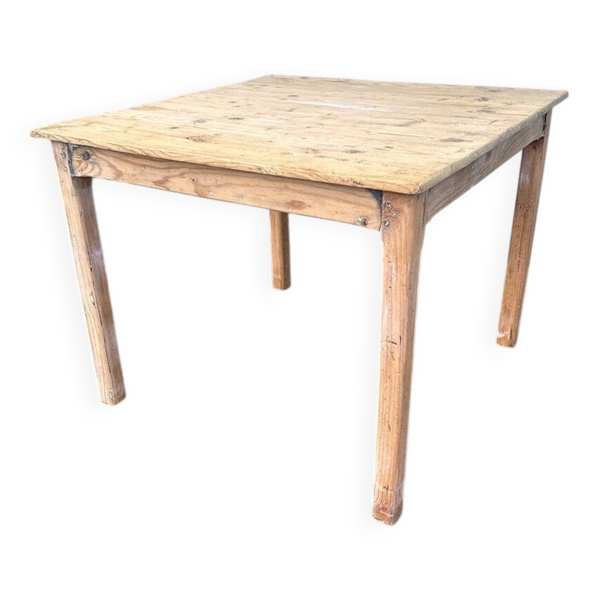 Table de ferme – vintage – table – bois brut rustique