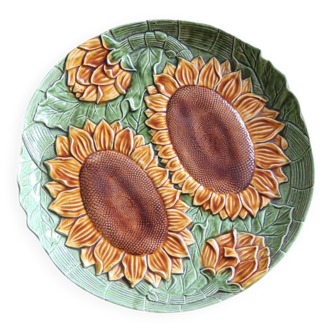 Plat en barbotine tournesol