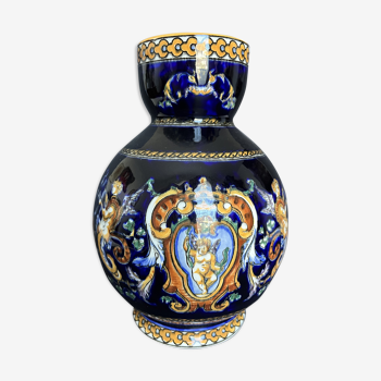 Gien earthenware vase