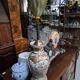 Pied de lampe en faïence de Satsuma – Japon, XIXe siècle