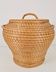 Vintage Rush Snake Charmer Lidded Basket, 1960