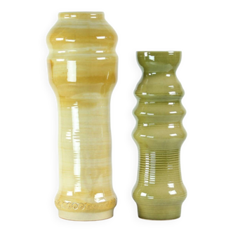 Lot de deux vases en céramique du milieu du siècle, Tchécoslovaquie, années 1960