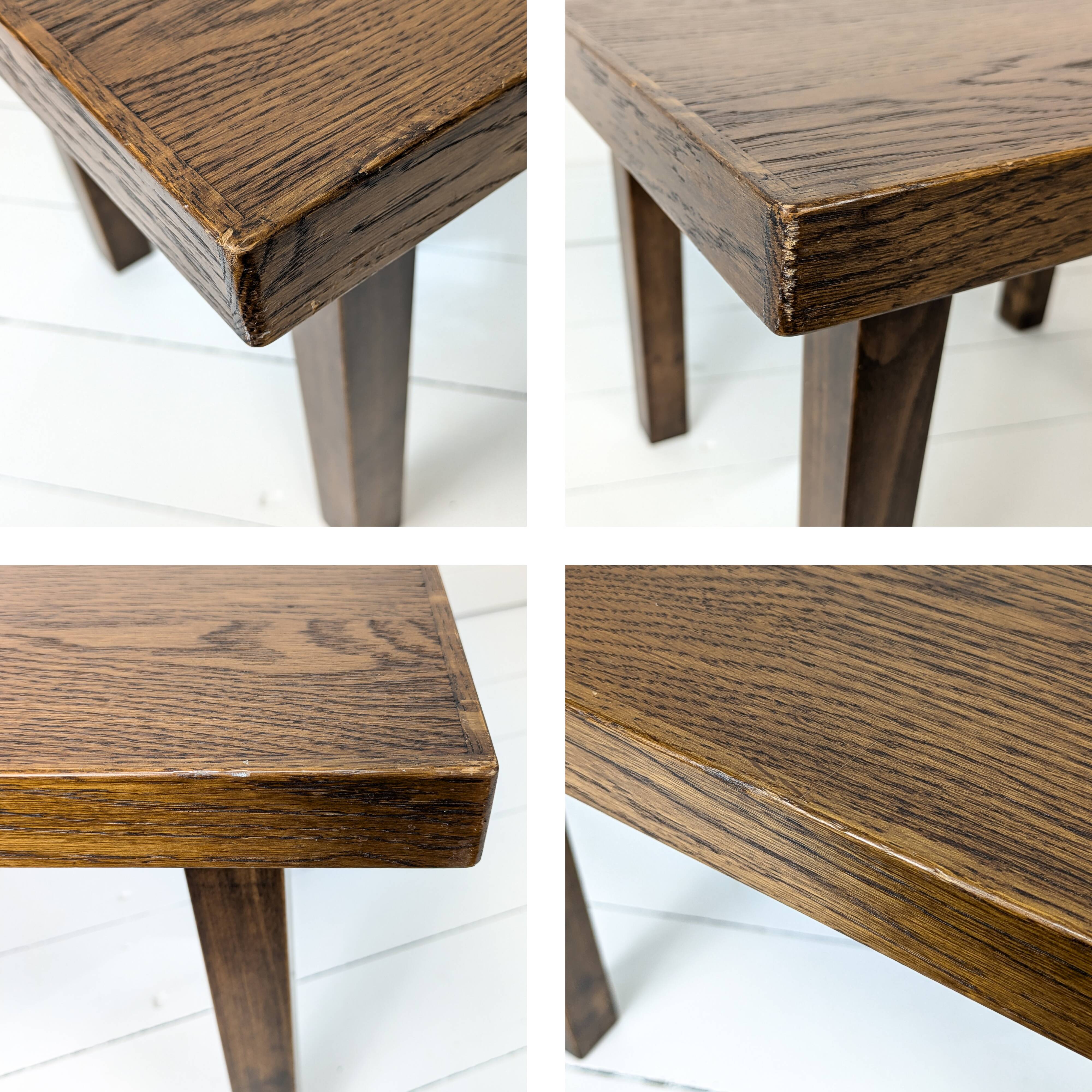 Mid Century Table d'appoint en bois massif Vintage Banc de fleurs Tabouret de fleur Design danois Ta