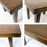 Mid Century Table d'appoint en bois massif Vintage Banc de fleurs Tabouret de fleur Design danois Ta