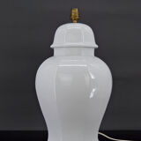 White porcelain lamp by Pillivuyt, Japonisme, France, circa 1970
