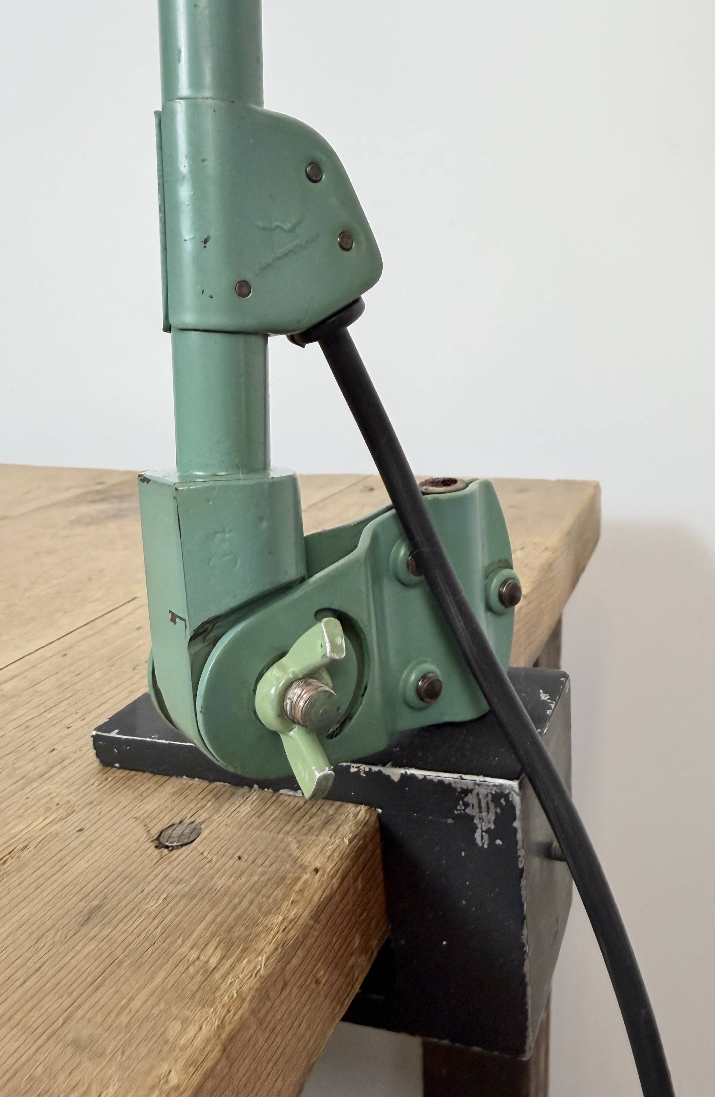 Green Industrial Workshop Desk Lamp by Curt Fischer for Midgard, 1950s