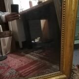 Beautiful and large mirror old Louis Philippe golden 85x140cm