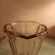 Vase "fleur" en verre rose