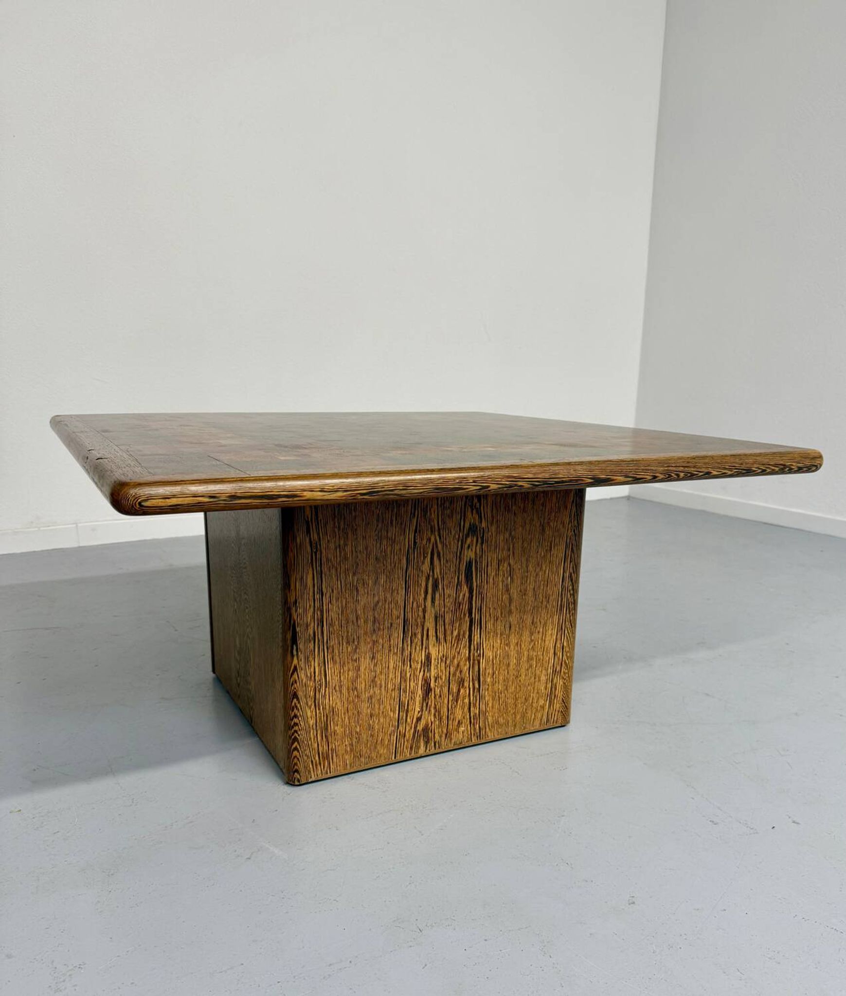 Scandinavian design marquetry wood coffee table by rolf middel and lindum