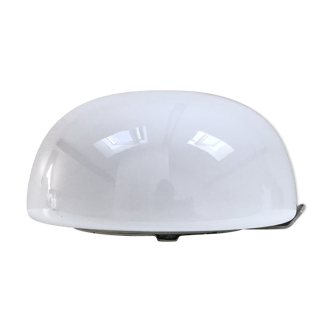 Plafonnier rond en opaline vintage