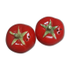 Tomato Shaped Salt and Pepper Shaker Set