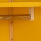 Flötotto profile system, 1970s, two-piece, yellow HPL, beech frame