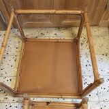 Table gigogne en rotin