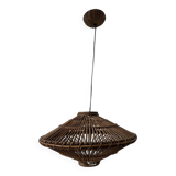 60s Ufo pendant light in Italian wicker