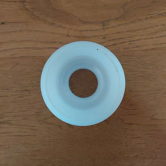 Replacement lampshade in vintage French white glass.