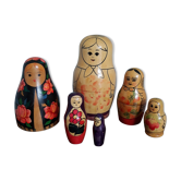 Russian nesting dolls matriochka mismatched